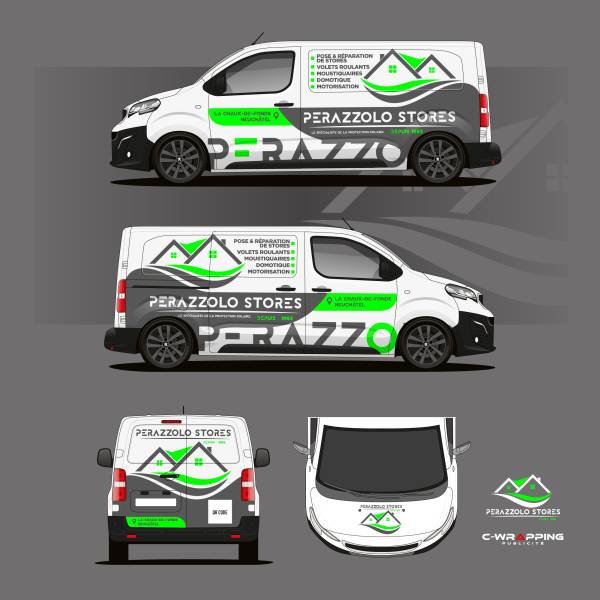 Maquette covering publicité opel vivaro la chaux de fonds