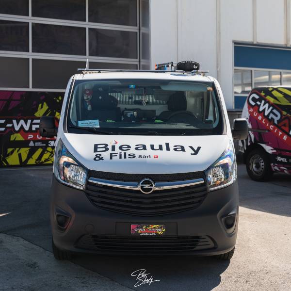 Marquage publicitaire complet pour Bieaulay & Fils Sàrl : une réalisation 100% maîtrisée en interne
