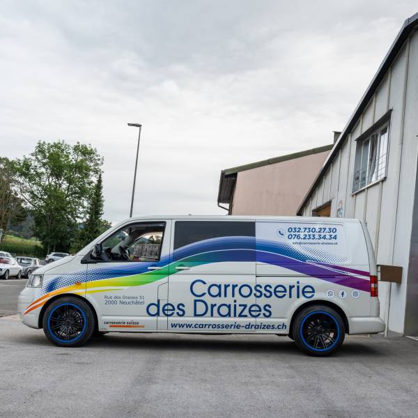 Publicité sur utilité en autocollants sur mesure avec maquette