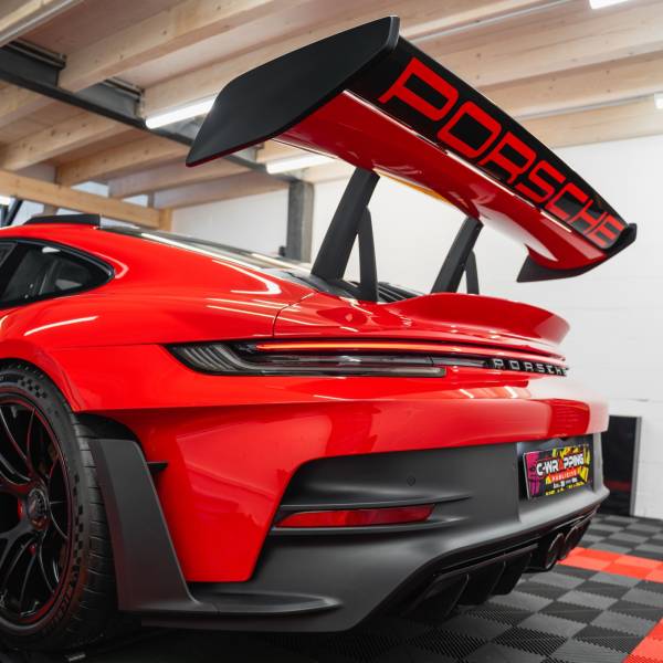 Porsche 911 GT3 RS Rouge Indien Film de protection PPF Xpel Suisse