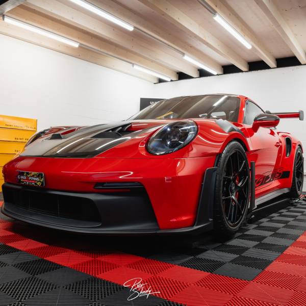 Porsche 911 GT3 RS Rouge Indien Film de protection PPF Xpel Suisse