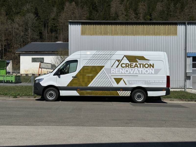 Maquette mercedes-benz sprinter L3h2 covering publicitaire