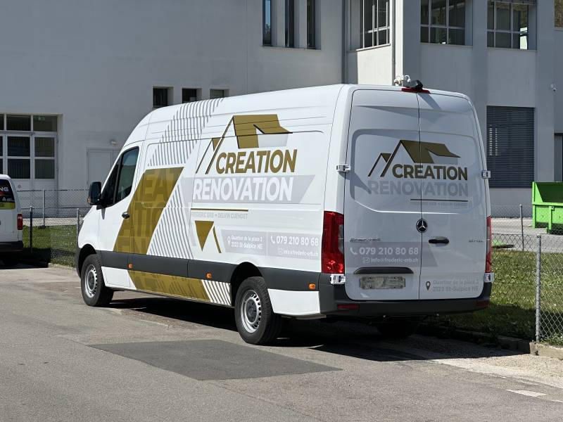 Maquette mercedes-benz sprinter L3h2 covering publicitaire