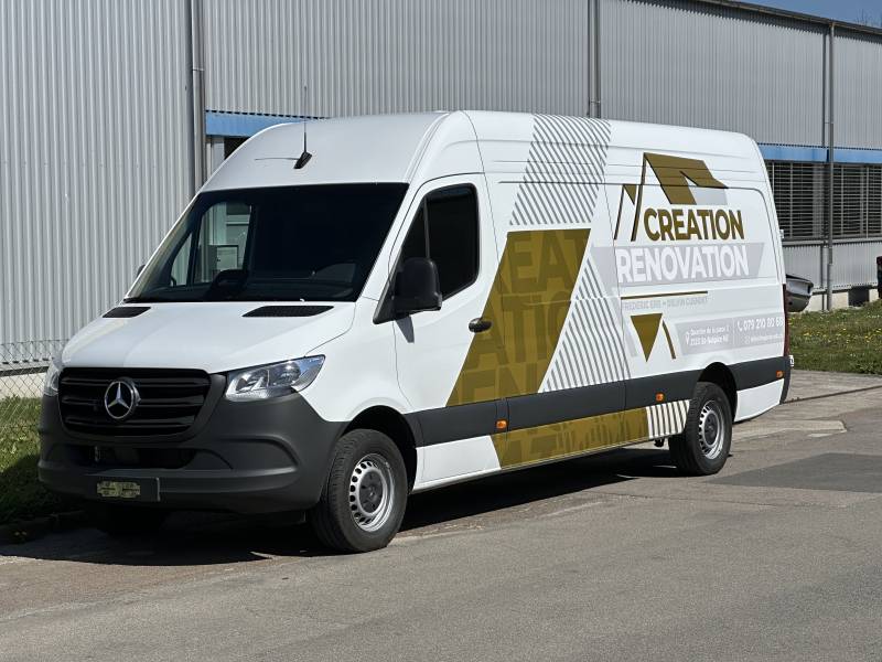 Maquette mercedes-benz sprinter L3h2 covering publicitaire
