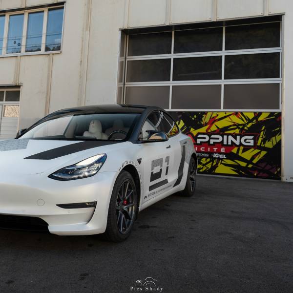 Covering sur Tesla Model 3 dualmotor impression et pose