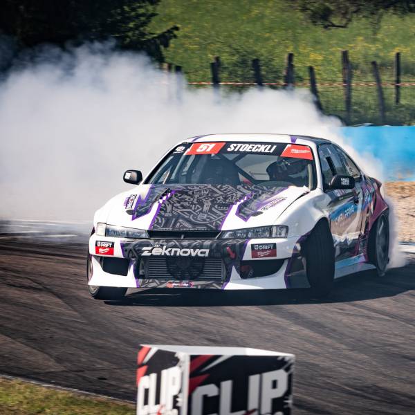 Séverin Stoeckli Nissan S14 2JZ Championnat de France de Drift CFD 2025 Vesoul