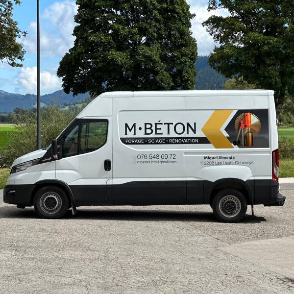 Impression et pose pub sur utilitaire