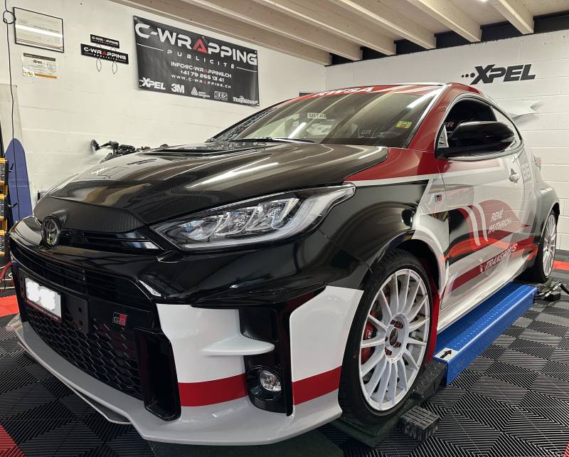 Toyota Yaris GR Préparée Novidem compresseur en covering complet